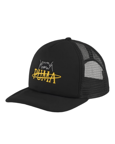 Кепка Puma Basketball Trucker Cap чорний, жовтий Уні OSFA (024489-01)