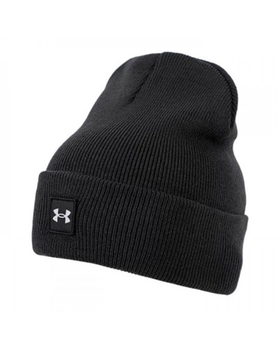 Шапка Under Armour UA Halftime Cuff чорний, білий Чол OSFM (1373155-001)