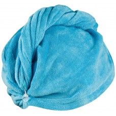 ЖІночий рушник для волосся Aqua Speed HEAD TOWEL 9332 блакитний 25х65см (146-02)
