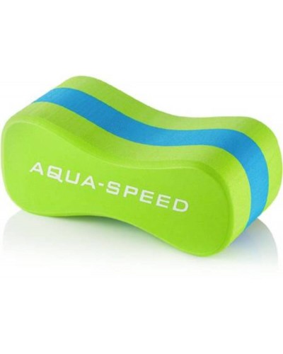 Колобашка для плавання Aqua Speed ​​JUNIOR 3 LAYESR PULLBUOY 7308 зелений, блакитний Уні 20x8х10см (149-04)