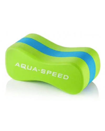 Колобашка для плавання Aqua Speed ​​JUNIOR 3 LAYESR PULLBUOY 7308 зелений, блакитний Уні 20x8х10см (149-04)