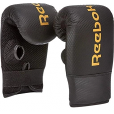 Тренувальні боксерські рукавички Reebok Boxing Mitts чорний, золото Чоловічі OSFM (RSCB-11130GD)