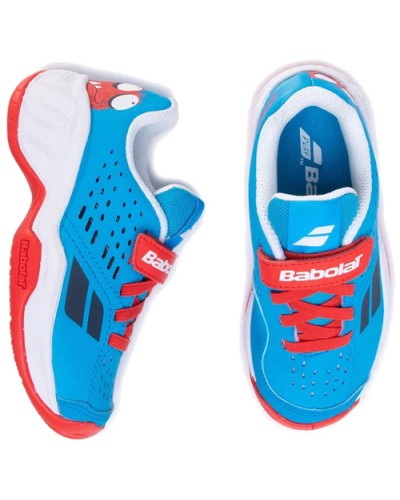 Кросівки дит. Babolat Pulsion all court kid tomato red/blue aster (31) (32S20518-5039)