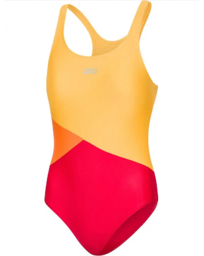 Купальник для дівчат Aqua Speed ​​POLA 8610 жовтий, червоний, помаранчевий дит 128см (541-39)