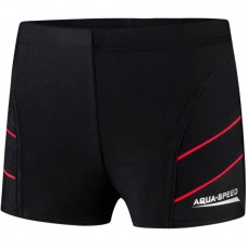Плавки-боксери для хлопців Aqua Speed ​​ANDY 5602 чорний, червоний дит 134см (349-16)