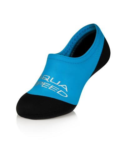 Дитячі шкарпетки для басейну Aqua Speed ​​NEO SOCKS 6098 чорний, блакитний (177-01)