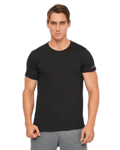 Футболка Kappa T-shirt Mezza Manica Girocollo чорний Чол M (K1305 Nero)