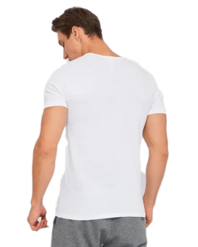 Футболка Kappa T-shirt Mezza Manica Scollo V білий Чол XL (K1315 Bianco)