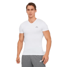 Футболка Kappa T-shirt Mezza Manica Scollo V білий Чол XL (K1311 Bianco)