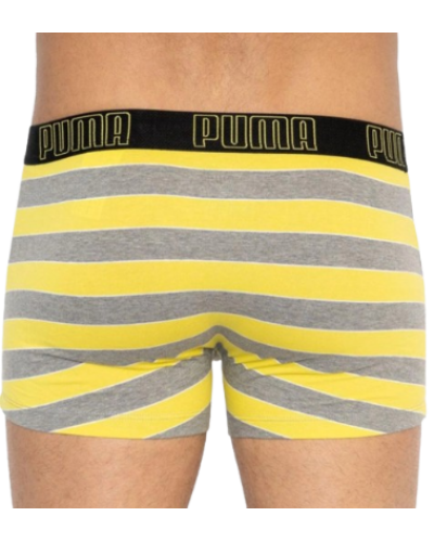 Труси-боксери Puma YD BOLD STRIPE BOXER 2P сірий, жовтий Чол XL (501001001-020)