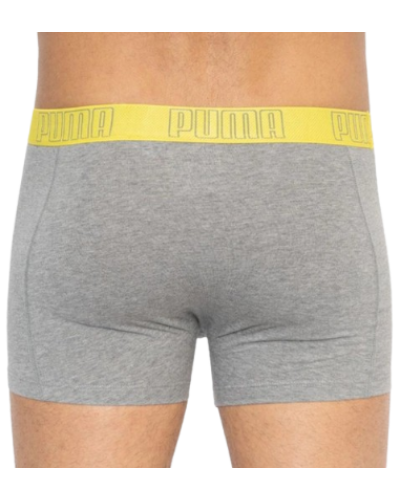 Труси-боксери Puma YD BOLD STRIPE BOXER 2P сірий, жовтий Чол XL (501001001-020)