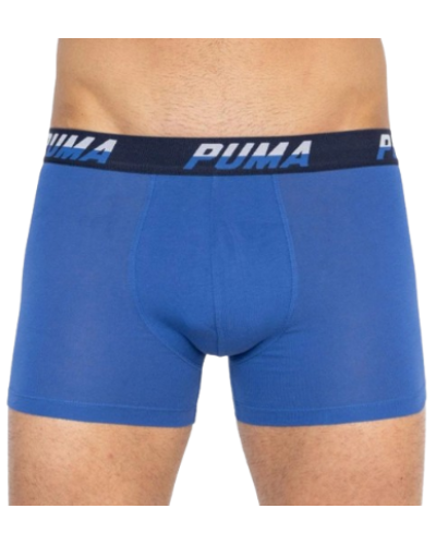 Труси-боксери Puma LOGO AOP BOXER 2P синій, білий Чол M (501003001-010)