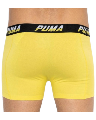 Труси-боксери Puma LOGO AOP BOXER 2P сірий, жовтий Чол XL (501003001-020)