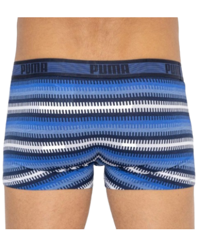 Труси-шорти Puma WORLDHOOD STRIPE TRUNK 2P синій, білий, сірий, чорний Чол XL (501004001-010)