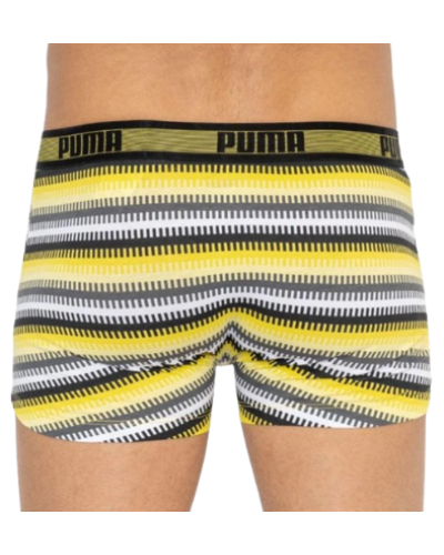 Труси-шорти Puma WORLDHOOD STRIPE TRUNK 2P білий, сірий, чорний, жовтий Чол S (501004001-020)
