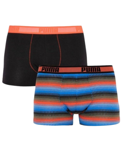 Труси-шорти Puma WORLDHOOD STRIPE TRUNK 2P чорний, червоний, синій Чол S (501004001-030)