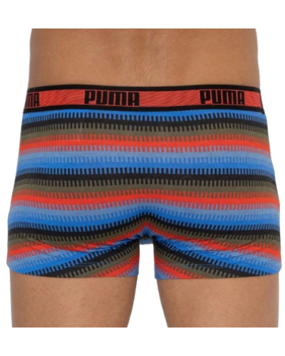 Труси-шорти Puma WORLDHOOD STRIPE TRUNK 2P чорний, червоний, синій Чол S (501004001-030)