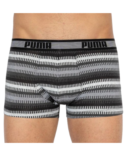 Труси-шорти Puma WORLDHOOD STRIPE TRUNK 2P сірий, білий, чорний Чол XL (501004001-200)