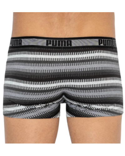 Труси-шорти Puma WORLDHOOD STRIPE TRUNK 2P сірий, білий, чорний Чол XL (501004001-200)