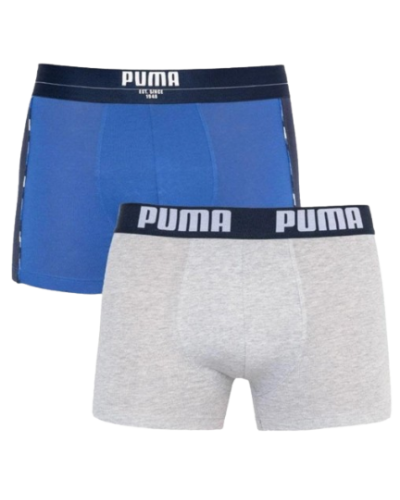 Труси-боксери Puma STATEMENT BOXER 2P синій, сірий Чол S (501006001-010)