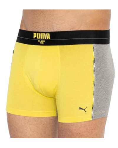 Труси-боксери Puma STATEMENT BOXER 2P жовтий, сірий Чол XL (501006001-020)