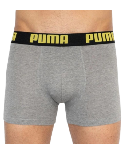 Труси-боксери Puma STATEMENT BOXER 2P жовтий, сірий Чол XL (501006001-020)