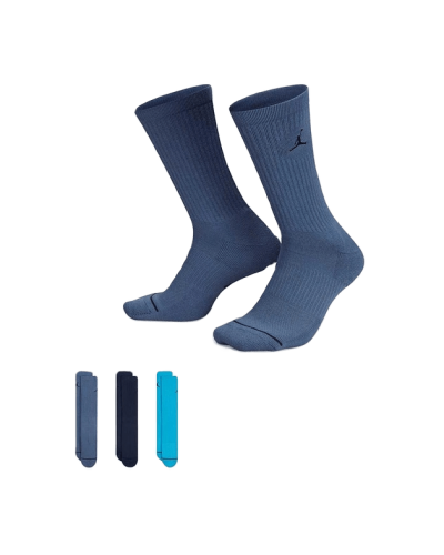 Шкарпетки Nike U J ED CUSH POLY CREW 3PR 144 синій, темно-синій, блакитний Уні 42-46 (DX9632-907)