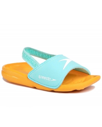 Шльопанці Speedo LEARN TO SWIM SLIDE IU блакитний, помаранчевий дит 21,5 (8-11299D719)