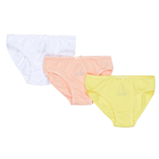 Труси SLIP X3 ENFANT FILLE LULU білий, рожевий, жовтий Діт 4/5 арт83890483-2 (83890483-2)