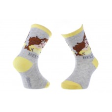 Шкарпетки PRINCESS BELLE сірий, жовтий Діт 19-22, арт.43891047-4 (43891047-4)
