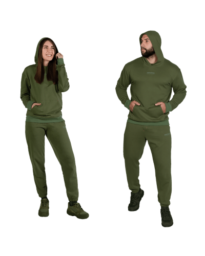 Спортивний костюм Basic Hood Олива (7383)