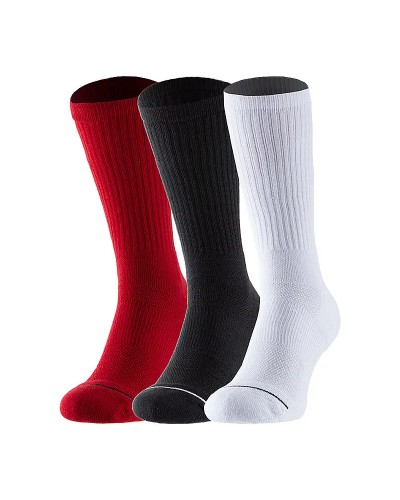 Шкарпетки Nike U JORDAN EVERYDAY MAX CREW 3PR чорний, білий, червоний Уні 46-50 (SX5545-011)