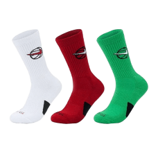 Шкарпетки Nike U NK CREW EVERYDAY BBALL 3PR білий, зелений, червоний Уні 38-42 (DA2123-909)