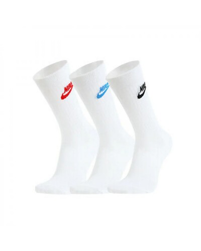 Шкарпетки Nike U NK NSW EVERYDAY ESSENTIAL CR 3PR білий, мультиколор Уні 38-42 (DX5025-911)