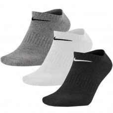 Шкарпетки Nike U NK EVERYDAY LTWT NS 3PR білий, сірий, чорний Уні 38-42 (SX7678-964)