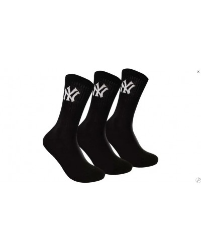 Шкарпетки New York Yankees 3 pk Crew чорний Уні 31-34 (15100002-1002)