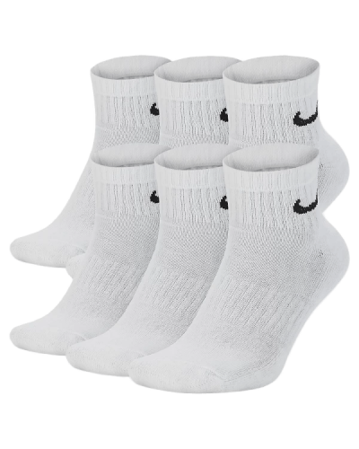 Шкарпетки Nike U NK EVERYDAY CUSH ANKLE 6PR-BD білий Уні 38-42 (SX7669-100)