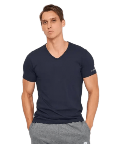 Футболка Kappa T-shirt Mezza Manica Scollo V темно-синій Чол XL (K1315 BluNavy)