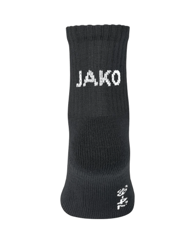 Шкарпетки Jako Sportsocken Kurz3er pack чорний Уні 35-38 (3943-08)