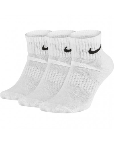 Шкарпетки Nike U NK EVERYDAY CUSH ANKLE 3PR білий Уні 38-42 (SX7667-100)
