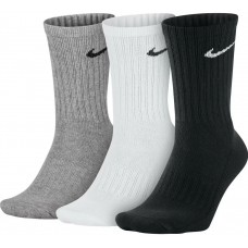 Шкарпетки Nike U NK V CUSH CREW - 3PR VALUE чорний, сірий, білий Уні 46-50 (SX4508-965)
