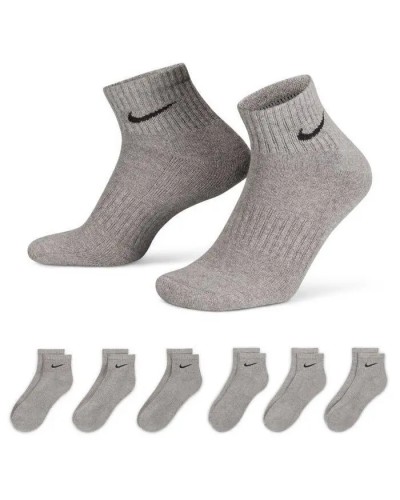 Шкарпетки Nike U NK EVERYDAY CSH ANKL 6PR 132 сірий Чол 34-38 (SX7669-064)