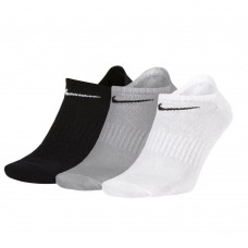 Шкарпетки Nike U NK EVERYDAY LTWT NS 3PR чорний, білий, сірий Уні 34-38 (SX7678-901)