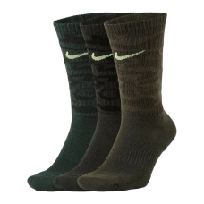 Шкарпетки Nike U NK EVERYDAY PLUS CUSH CREW 3PR хакі, мультиколор Уні 42-46 (CU9423-903)