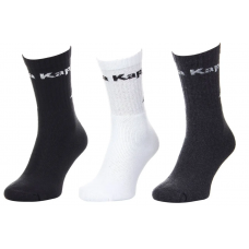 Шкарпетки Kappa Socks Logo Saboya 3PPK чорний, білий, сірий Уні 43-46 (304MT00-909)