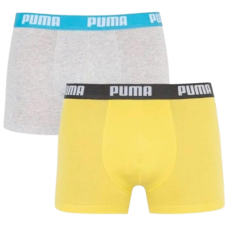 Труси-боксери Puma BASIC BOXER 2P сірий, жовтий Чол XL (521015001-006)