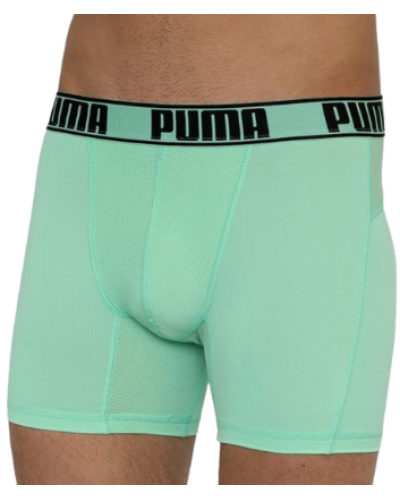 Труси-боксери Puma ACTIVE BOXER PRINT 2P Зелений, чорний Чол S (501010001-003)