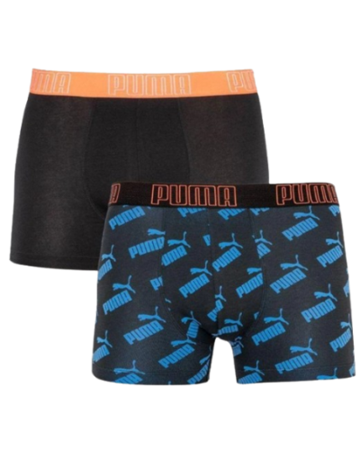 Труси-боксери Puma BIG LOGO AOP BOXER 2P чорний, синій Чол S (501012001-030)