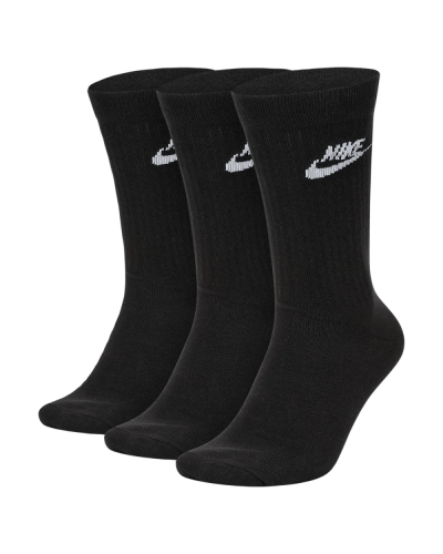 Шкарпетки Nike U NK NSW EVRY ESSENTIAL CREW 3PR чорний Уні 34-38 (SK0109-010)