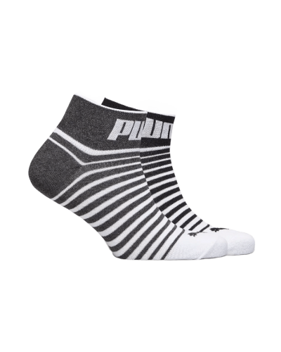 Шкарпетки Puma UNISEX QUARTER 2P сірий, чорний, білий Уні 35-38 (101002001-022)